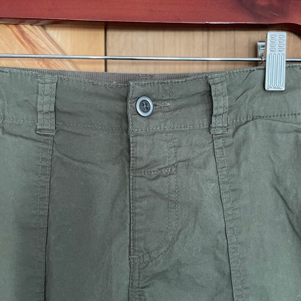 Dash Womens Cargo Shorts Size M Lightweight Olive Green Stretch, Gorpcore - Picture 5 of 6